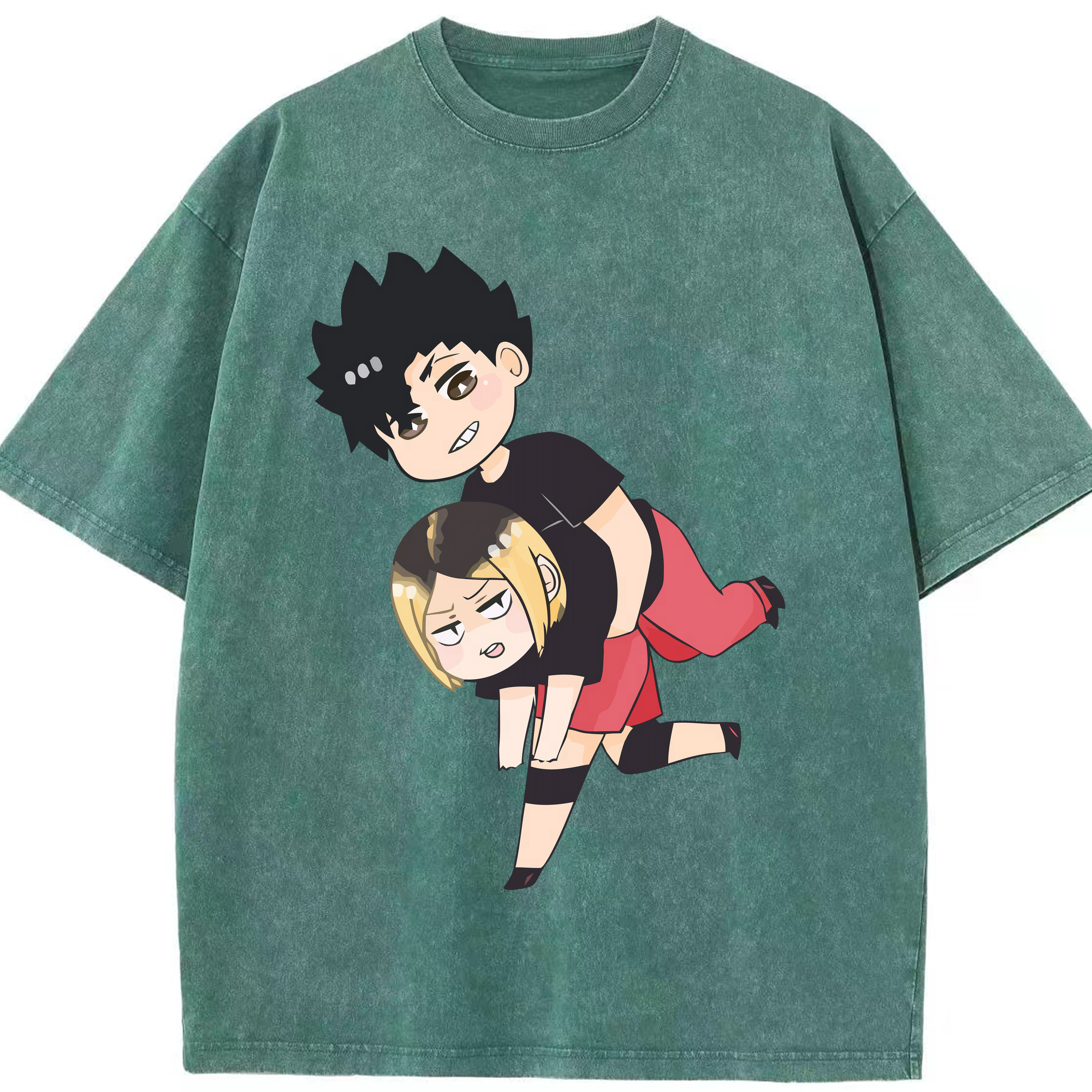 （画像用） ハイキュー!! Haikyu!! 綿100% ヴィンテージ風 半袖Tシャツ（フロントプリント）
